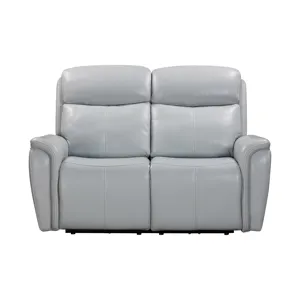 Cascade Seamist Grey Power Reclining Sofa and Loveseat