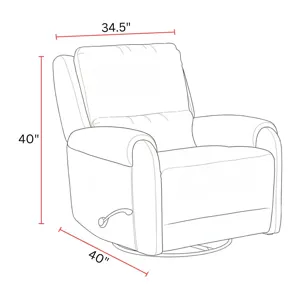 Gentry Shadowplay Manual Swivel Glider Recliner Two Pack
