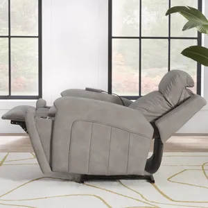 Armstrong Buffy Taupe Power Recliner with Heat Massage and Auto-Glide Two Pack