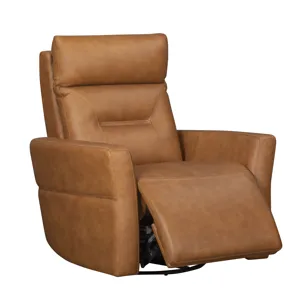 Remmington Vintage Caramel Power Swivel Glider Recliner P2 Two Pack
