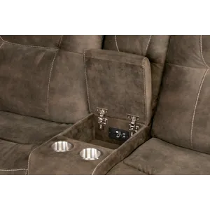 Cooper Shadow Brown 7 Piece Modular Manual Reclining Sectional