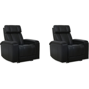 Phoenix Autumn Black Zero Gravity Power Recliner with Immersive Audio P3 Two Pack