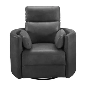 Radius Vintage Slate Power Swivel Glider Recliner