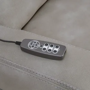 Armstrong Buffy Taupe Power Recliner with Heat Massage and Auto-Glide Two Pack