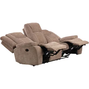 Bruno Plush Tobacco Manual Sofa