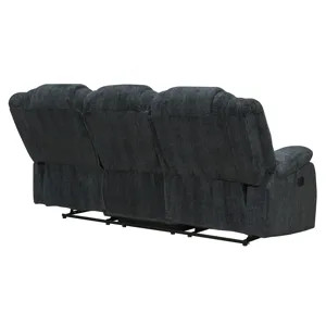 Bolton Misty Storm Manual Reclining Sofa Loveseat and Recliner