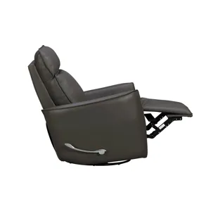 Roxy Abby Dark Grey Manual Swivel Glider Recliner
