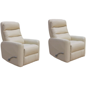 Hercules Oyster Swivel Glider Recliner Two Pack