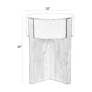 Aspen 42 Inch Round Cocktail Table with 2 End Tables