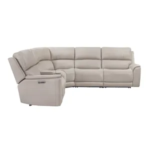 Easton Steamboat Quartz 6 Piece Zero Gravity Power Reclining Sectional with Power Adjustable Headres