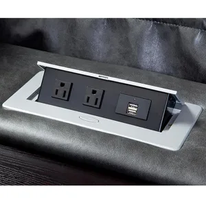 Outlaw Stallion 6 Piece Modular Power Reclining Sectional with Drop Down Table