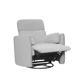 Radius Angora Linen Manual Swivel Recliner Two Pack