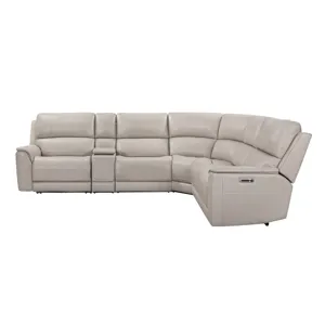 Easton Steamboat Quartz 6 Piece Zero Gravity Power Reclining Sectional with Power Adjustable Headres