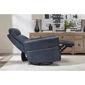 Remmington Vintage Navy Power Swivel Glider Recliner P2 Two Pack
