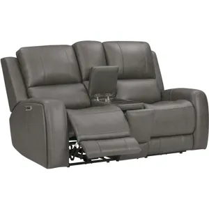 Belmont Autumn Fog Zero Gravity Power Reclining Sofa and Loveseat