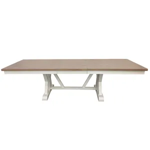 Americana Modern Dining 88 inch Trestle Extendable Dining Table