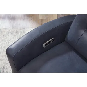 Remmington Vintage Navy Power Swivel Glider Recliner P2 Two Pack