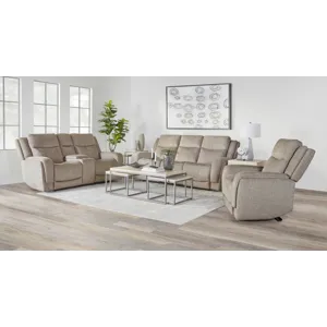 Penfield Frappe Power Reclining Sofa Loveseat and Recliner