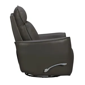 Roxy Abby Dark Grey Manual Swivel Glider Recliner