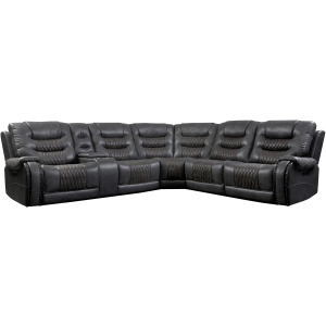 Outlaw Stallion 6 Piece Modular Power Reclining Sectional with Drop Down Table