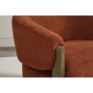 Finley Island Rust Swivel Accent Chair Two Pack