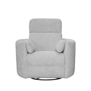 Radius Angora Linen Manual Swivel Recliner Two Pack