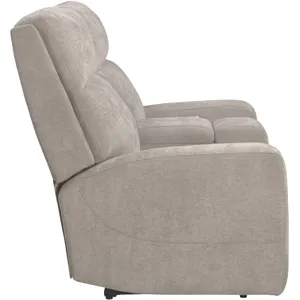 Traxton Jasper Taupe Power Zero Gravity Tilt Console Loveseat P3