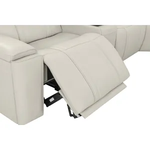 Sausalito Platinum Envy 6 Piece Modular Zero Gravity Power Reclining Sectional with Power Adjustable Headrests