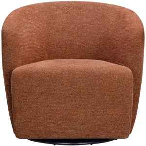 Mingle Thatch Terracotta Swivel Glider Accent Chair Two Pack