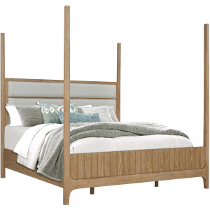 Escape Bedroom King Poster Upholstered Headboard