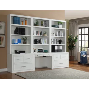 Catalina 6 Piece Workspace Library Wall