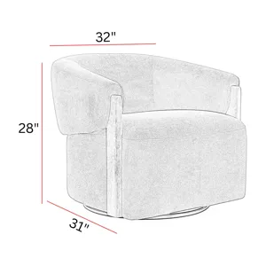 Finley Island Teal Swivel Accent Chair Two Pack