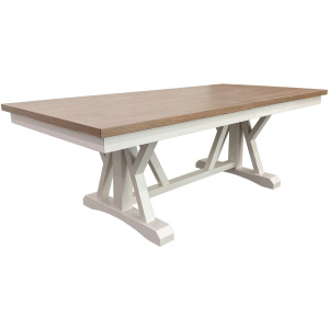 Americana Modern Dining 88 inch Trestle Extendable Dining Table