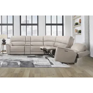 Easton Steamboat Quartz 6 Piece Zero Gravity Power Reclining Sectional with Power Adjustable Headres