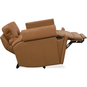 Phoenix Autumn Caramel Zero Gravity Power 3 Seat Home Theater Seating with Immersive Audio P3