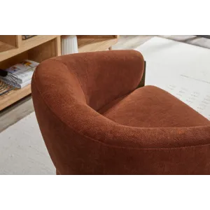 Finley Island Rust Swivel Accent Chair Two Pack