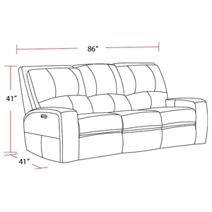 Swift Bourbon Power Reclining Sofa and Two Recliners
