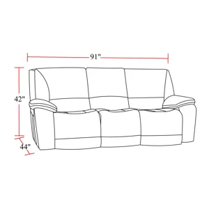 Vail Burnt Sienna Power Reclining Sofa and Two Recliners