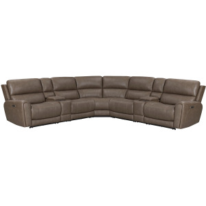 Hancock Bette Hazel 7 Piece Zero Gravity Power Reclining Sectional with Power Adjustable Headrests