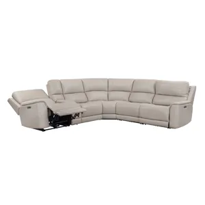 Easton Steamboat Quartz 6 Piece Zero Gravity Power Reclining Sectional with Power Adjustable Headres