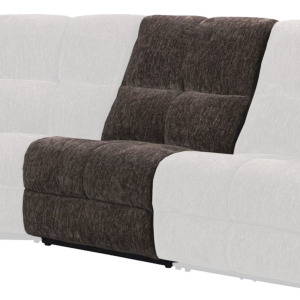 Bronco Plush Umber Armless Chair