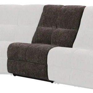 Bronco Plush Umber Armless Chair