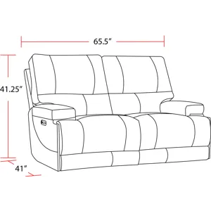 Whitman Verona Azure - Powered By Freemotion Power Reclining Sofa and Loveseat