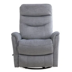 Gemini Capri Silver Swivel Glider Recliner Two Pack