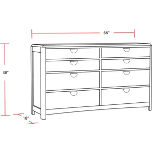 Escape Bedroom Queen Panel Bed with Dresser and Mirror