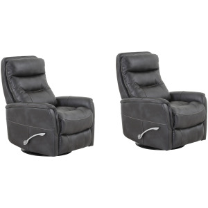 Gemini Flint Swivel Glider Recliner Two Pack