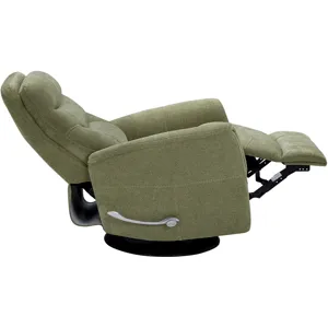 Gemini Snazzy Olive Manual Swivel Glider Recliner Two Pack