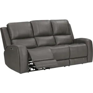 Belmont Autumn Fog Zero Gravity Power Reclining Sofa and Recliner