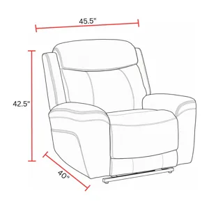 Callahan Sydney Brunette Power Lift Recliner with Heat and Massage Two Pack