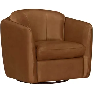 Norwood Renaissance Chestnut Swivel Glider Accent Chair Two Pack